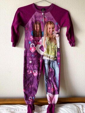Hannah Montana Vintage 2006 Kids Onesie Footie Pajamas